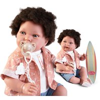 Antonio Juan 33361 PIPO HAIR - realistická panenka miminko s měkkým látkovým tělem - 42 cm