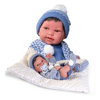 Antonio Juan 5035 PIPO - realistická panenka miminko s celovinylovým tělem - 42 cm