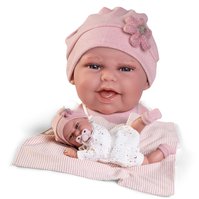 Antonio Juan 70362 CLARA - realistická panenka miminko se speciální pohybovou funkcí a měkkým látkovým tělem - 34 cm