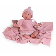 Antonio Juan 81055 Můj první REBORN DANIELA - realistická panenka miminko s měkkým látkovým tělem - 52 cm