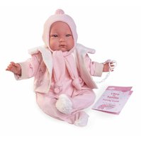 Antonio Juan 81383 Můj první REBORN ALEJANDRA - realistická panenka miminko s měkkým látkovým tělem - 52 cm