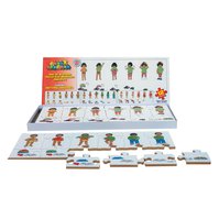 Just Jigsaws 041 Oblékání - dřevěný puzzle set 4 x 12 dílů