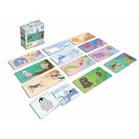 KukiKuk 80036 Véééliké puzzle duo Kde bydlí zvířátka