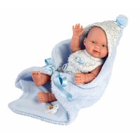 Llorens 26307 NEW BORN CHLAPEČEK - realistická panenka miminko s celovinylovým tělem - 26 cm