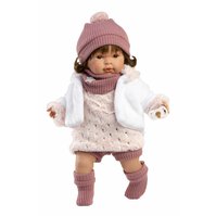 Llorens 42162 CARLA - realistická panenka se zvuky a měkkým látkovým tělem - 42 cm
