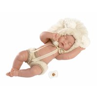 Llorens 63203 NEW BORN HOLČIČKA - spící realistická panenka miminko s celovinylovým tělem - 31 cm